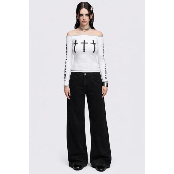 Shadow Script Baggy Jeans - Picture 2 of 4